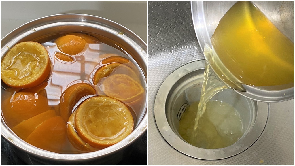 柳橙果皮不要丟！家事達人教你簡單1步驟 水管清潔又除臭
