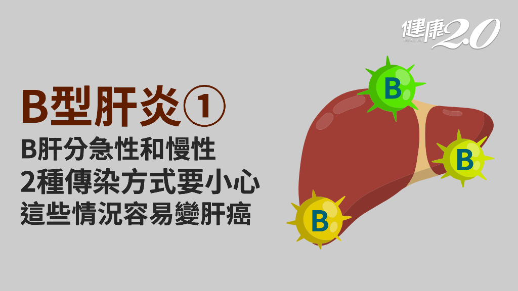B型肝炎／什麼是B肝？有哪些症狀和併發症？急、慢性B肝有何不同？傳染途徑一次看