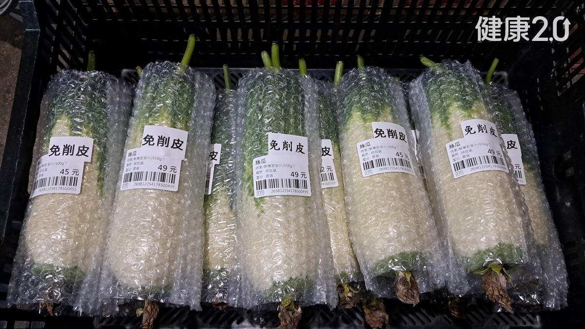 全聯-絲瓜-免削皮-白絲瓜-新品種-青農-小農
