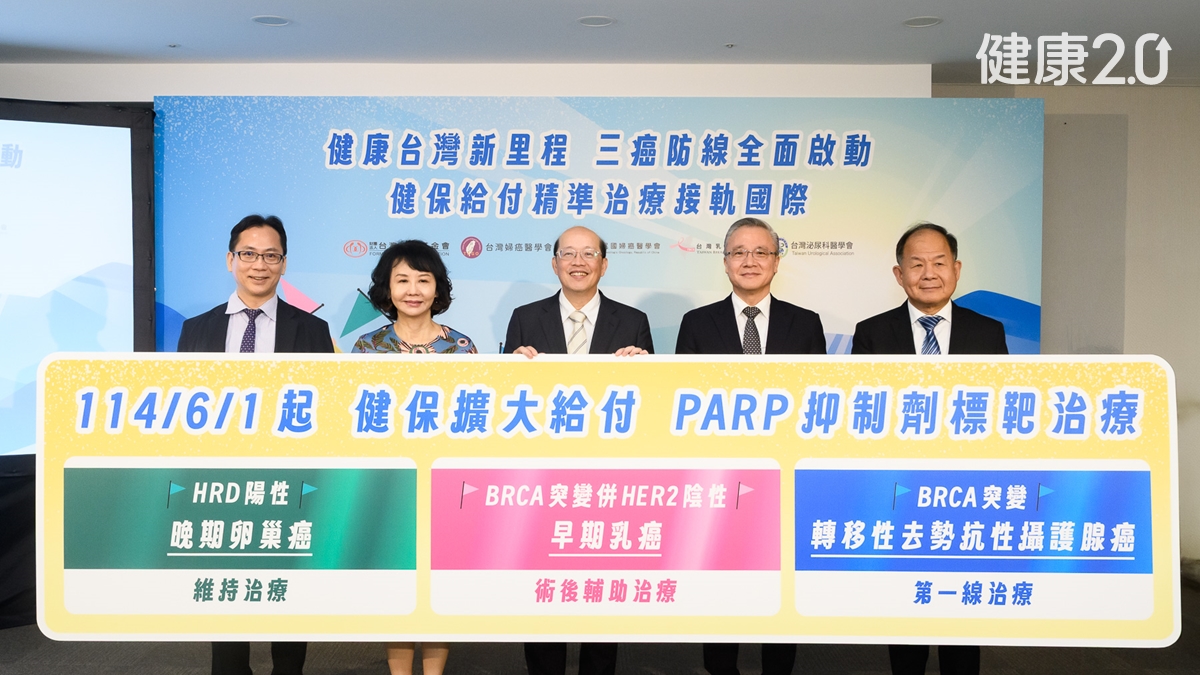 健保擴大給付3癌用藥！PARP抑制劑精準抗癌 接軌國際治療指引